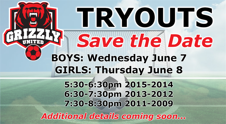 2023 Grizzly United Tryouts