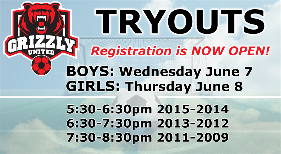 2023 Grizzly United Tryouts
